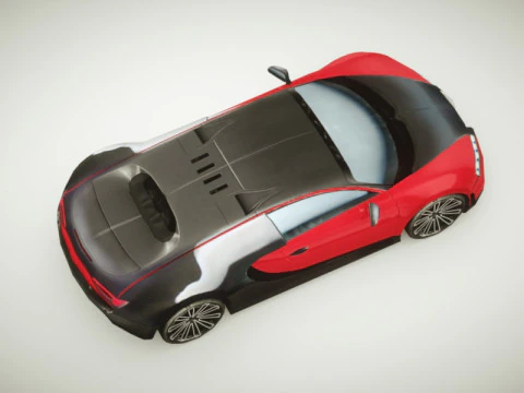 Generic Supercar v5 multicolors 3D Model