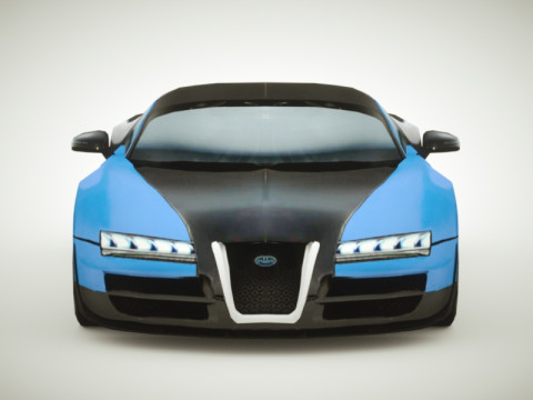 Generic Supercar v5 multicolors 3D Model