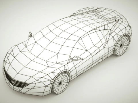 Generic Supercar v6 multicolors 3D Model