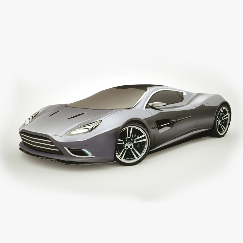 Generic Supercar v7 multicolors Modello 3D .c4d .max .obj .3ds .fbx .stl .blend