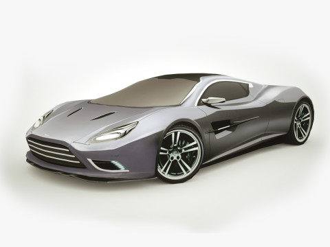 Generic Supercar v7 multicolors Model 3D