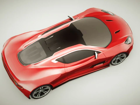 Multicolori generici di Supercar v7 Modello 3D