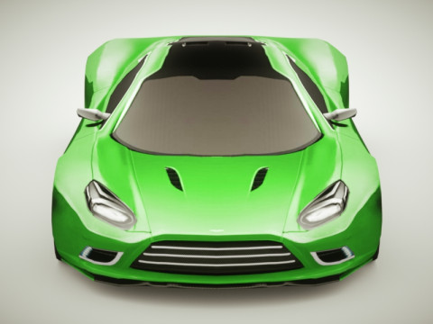 Generic Supercar v7 multicolors Modello 3D