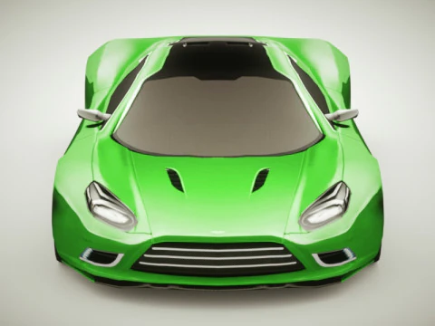 Multicolori generici di Supercar v7 Modello 3D