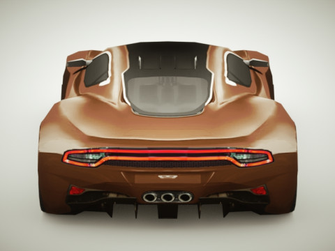 Generic Supercar v7 multicolors Modello 3D
