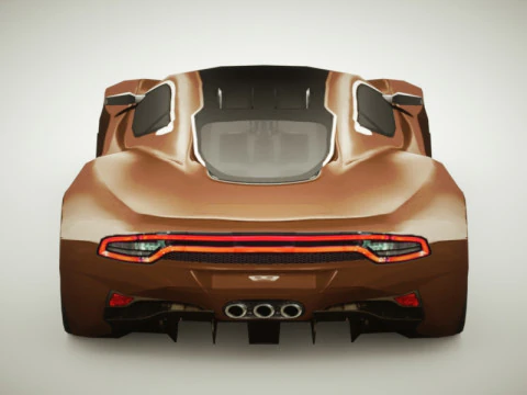 Multicolori generici di Supercar v7 Modello 3D