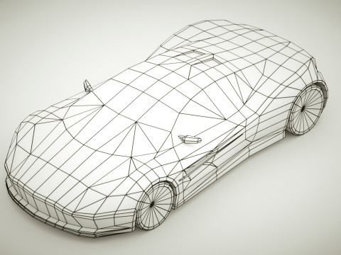 Generic Supercar v7 multicolors Modello 3D