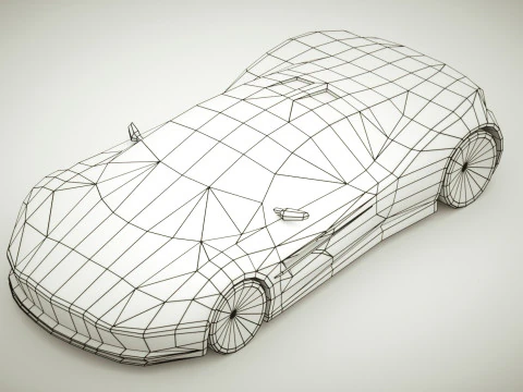 Multicolori generici di Supercar v7 Modello 3D