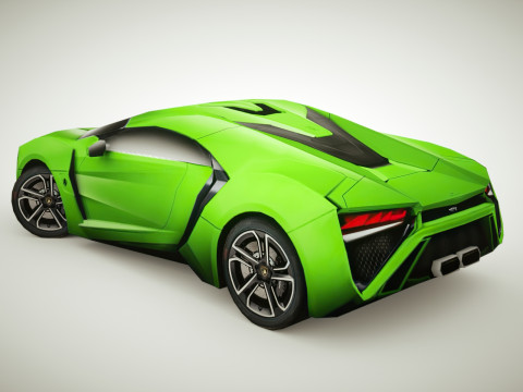 Generic Supercar v8 multicolors Modelo 3D