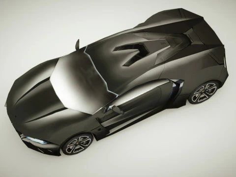 Generic Supercar v8 multicolors 3D Model