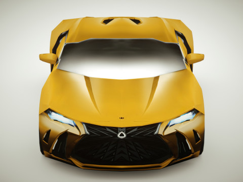 Generic Supercar v8 multicolors Modelo 3D