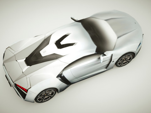 Generic Supercar v8 multicolors Modelo 3D