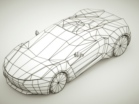 Generic Supercar v8 multicolors Modelo 3D
