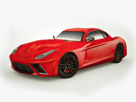 Generic Supercar v10 multicolors Model 3D