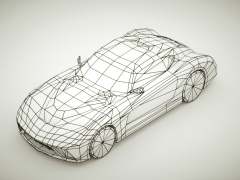 Generic Supercar v10 multicolors Modello 3D