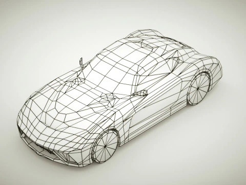 Generic Supercar v10 multicolors 3D Model