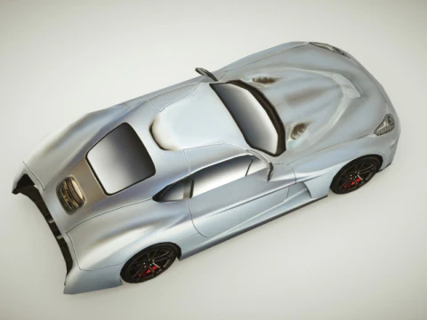 Generic Supercar v10 multicolors 3D Model