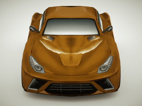 Generic Supercar v10 multicolors Modello 3D
