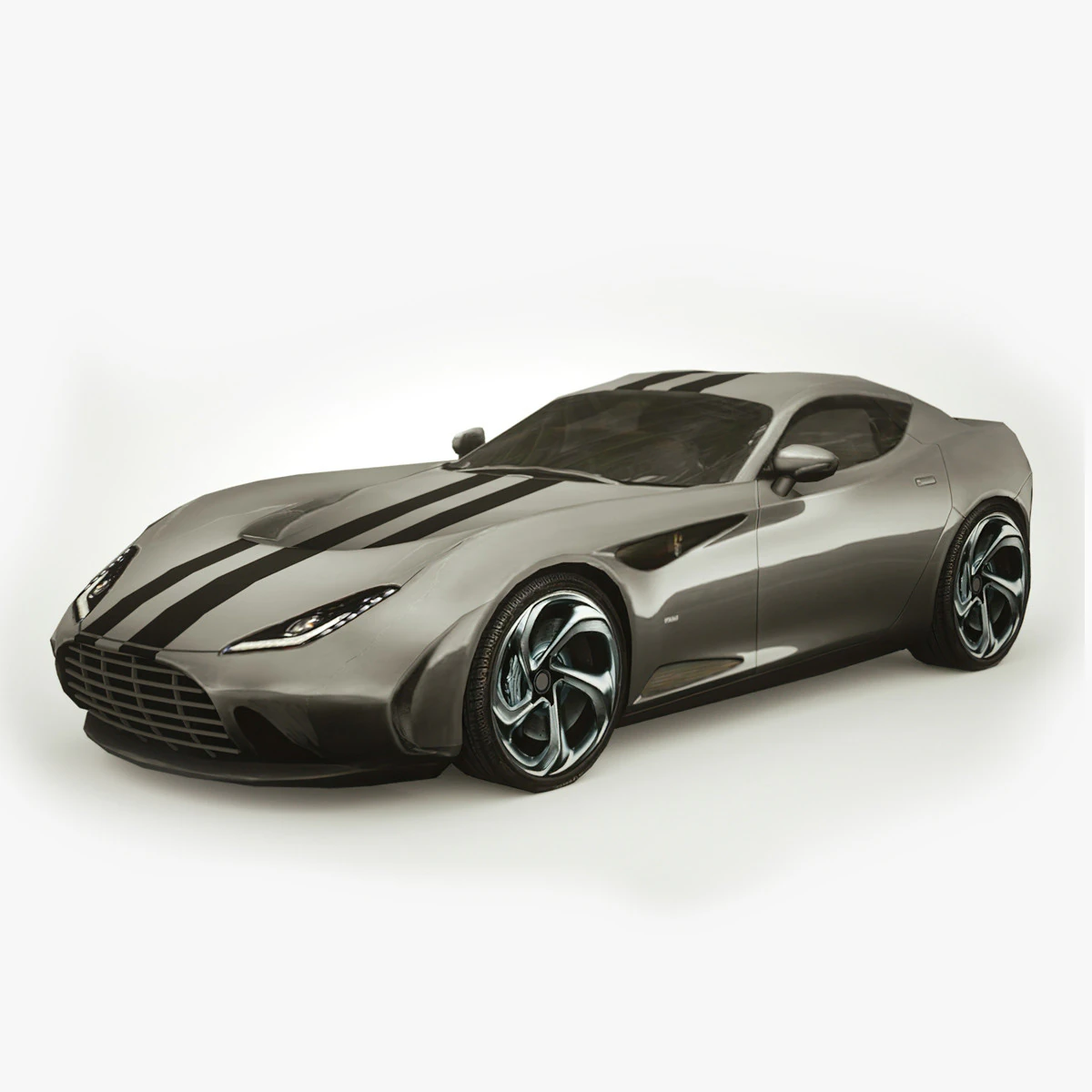 Generic Supercar v11 multicolors 3D Model .c4d .max .obj .3ds .fbx .stl .blend 