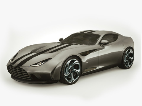 Generic Supercar v11 multicolors 3D Model