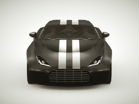 Generic Supercar v11 multicolors Model 3D