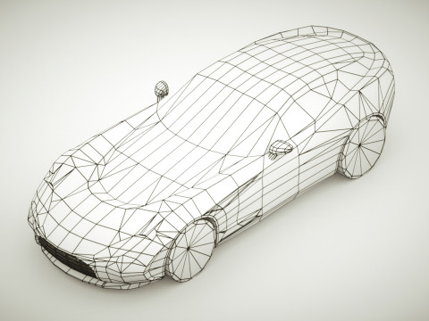 Generic Supercar v11 multicolors Model 3D