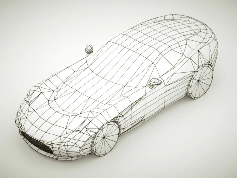 Generic Supercar v11 multicolors 3D Model