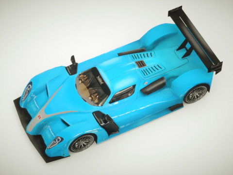 Generic Supercar v12 multicolors 3D Model