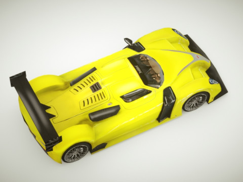 Generic Supercar v12 multicolors 3D Model