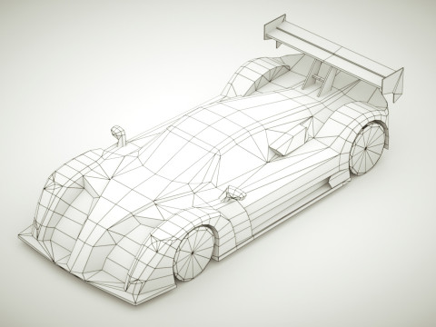Generic Supercar v12 multicolors 3D Model