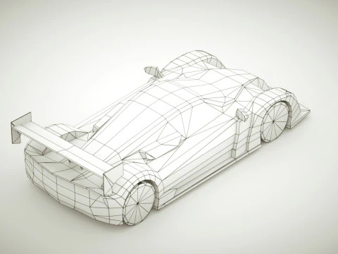 Multicolori Supercar v12 generici Modello 3D