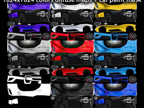 Supercarro gen&eacute;rico v13 Modelo 3D