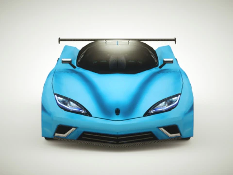 Supercarro gen&eacute;rico v13 Modelo 3D