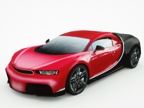 Generic Supercar v14 Model 3D