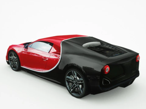 Supercar generica v14 Modello 3D