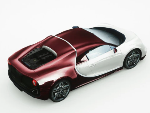 Supercar generica v14 Modello 3D