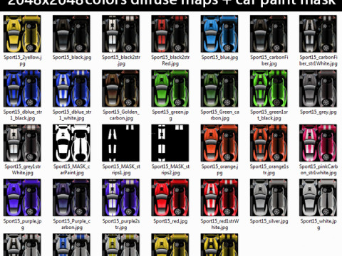 Generic Supercar v15 3D Model