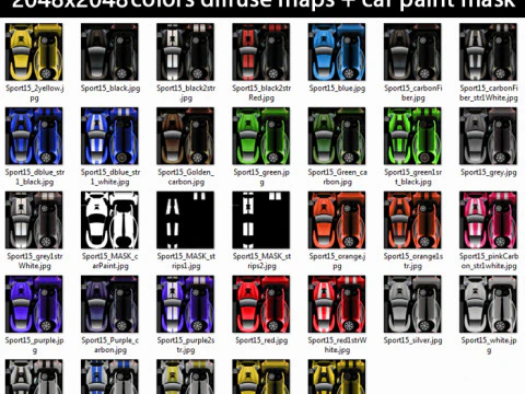 Supercar generica v15 Modello 3D