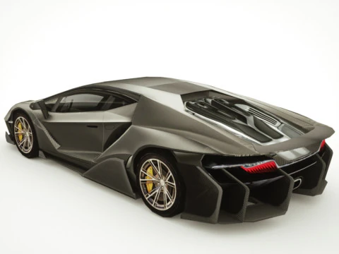 Supercar Generik v16 Model 3D