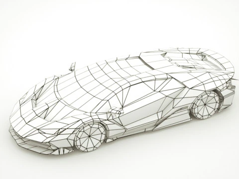 Supercar Generik v16 Model 3D