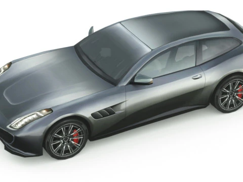 Generic Supercar v18 3D Model