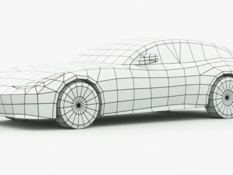 Generic Supercar v18 3D Model
