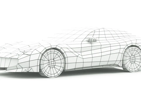 Generic Supercar v19 3D Model