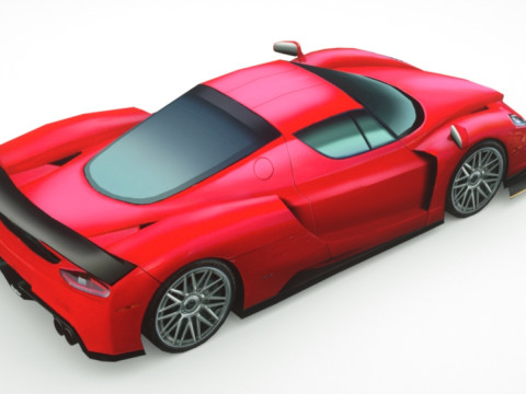 Generic Supercar v20 3D Model