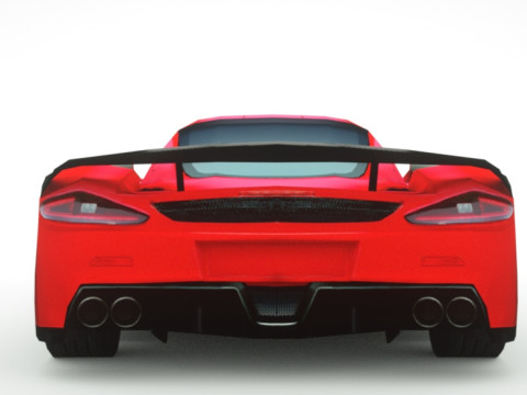 Generic Supercar v20 3D Model