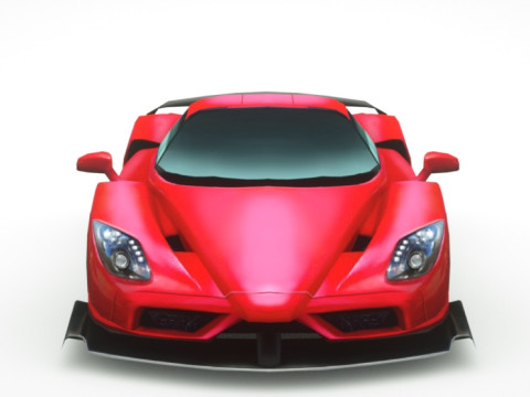 Generic Supercar v20 3D Model