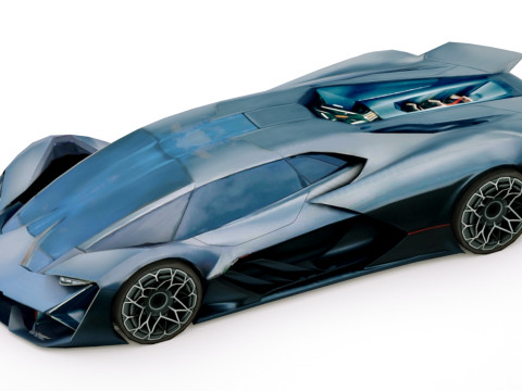 Generic Supercar v23 3D Model