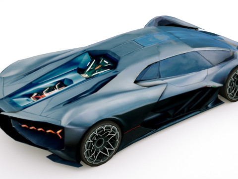 Generic Supercar v23 3D Model