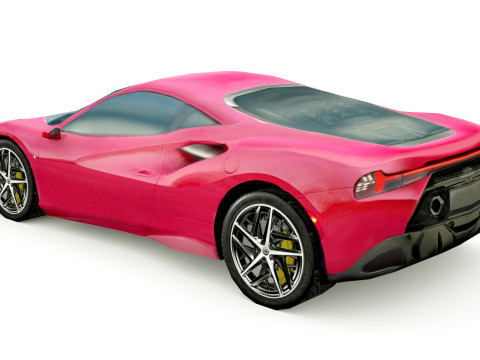 Generic Supercar v24 3D Model