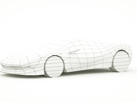 Generic Supercar v24 3D Model